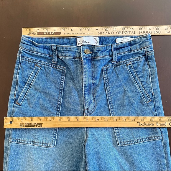 SAM EDELMAN Codie Jean 29 Blue High Rise Wide Leg 70’s Retro Style Hippy Flare - Picture 10 of 14